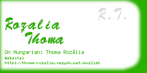rozalia thoma business card
